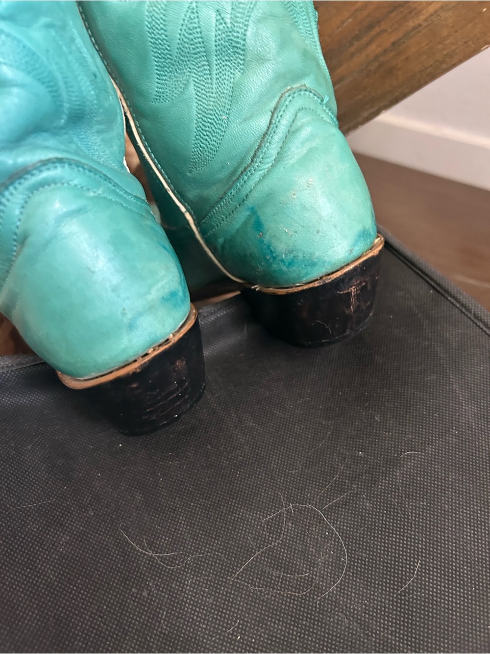 Vintage Durango Turquoise Western Cowboy Boots - Picture 4 of 10